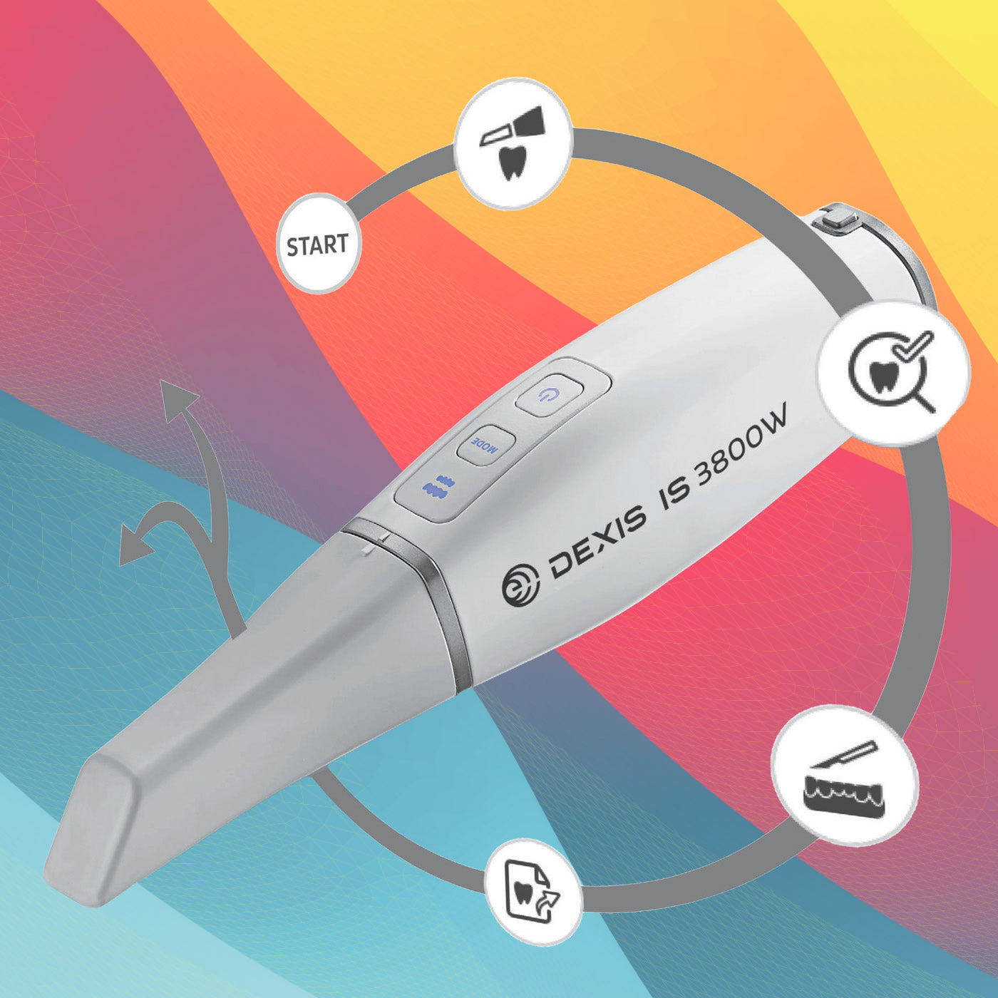 
                  
                    DEXIS™ IS 3800W Wireless Intra Oral Scanner.
                  
                