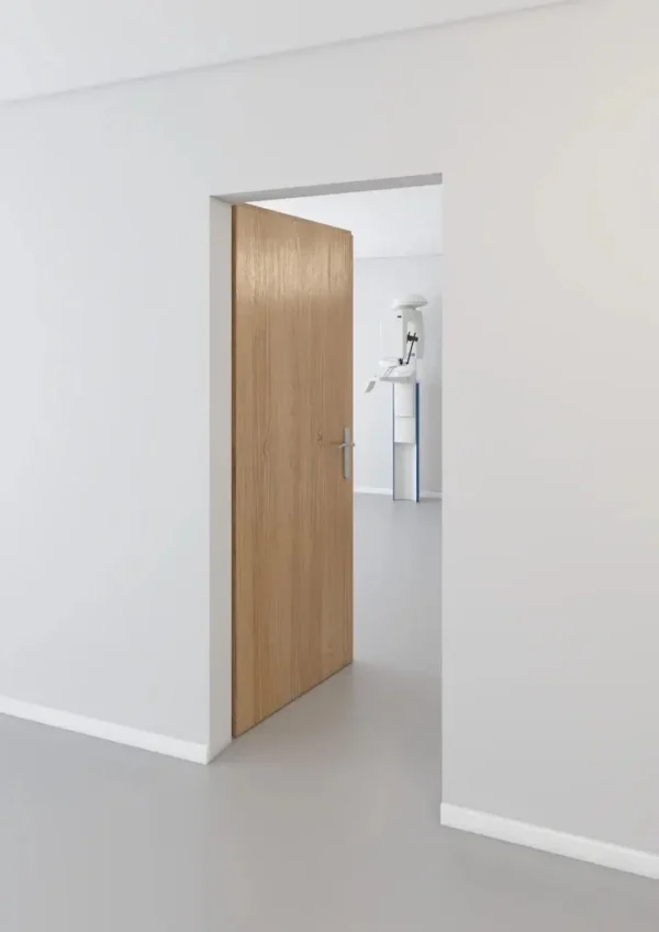 Dark Oak Veneer Leaded door with no viewing window