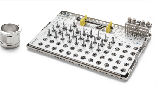 Thommen Medical guided surgery kit laid out for the procedure