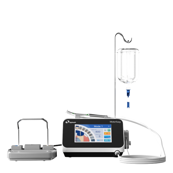 Eighteeth MotorSurg dental implant motor with LED touchscreen console and 20:1 contra-angle handpiece
