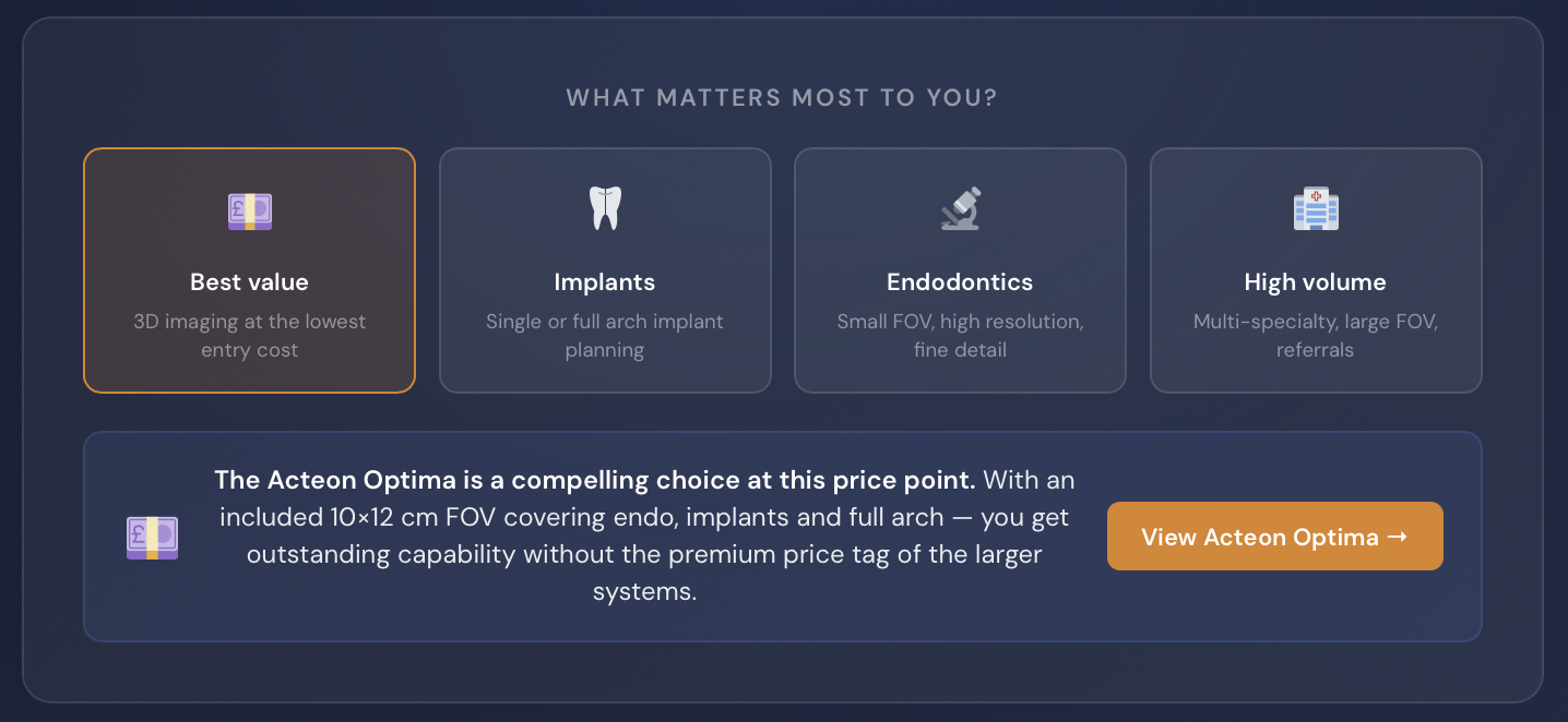 Which CBCT is right for you?