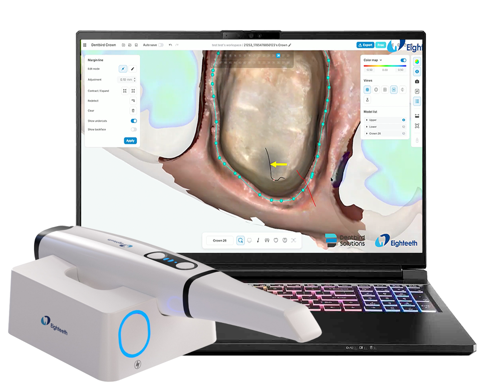 Eighteeth Helios 700 wireless intraoral scanner system