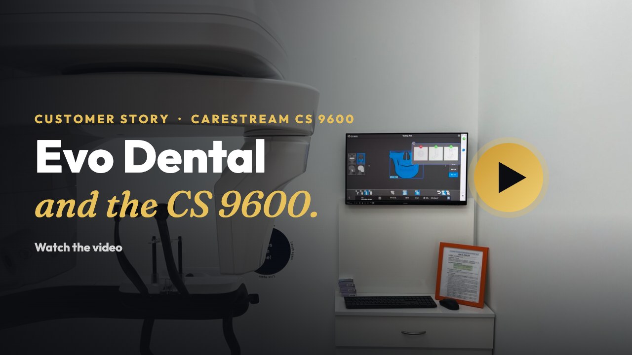 Evo Dental and the Carestream CS 9600 CBCT, video from 360 Visualise