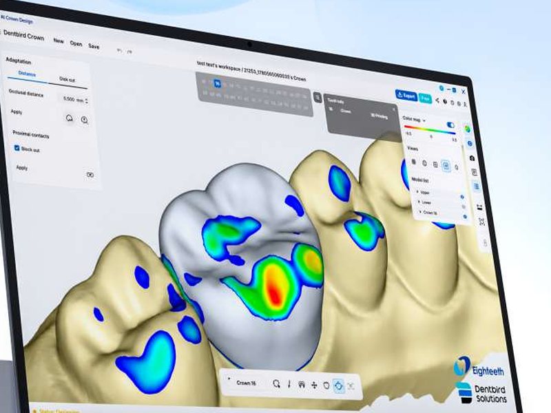 High-spec laptop running AI Crown design software